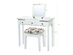 Costway Vanity Dressing Table Flip Top 7 Compartments Makeup Desk - white