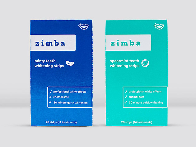 Zimba Whitening Strips (2-Pack/Mint & Spearmint)