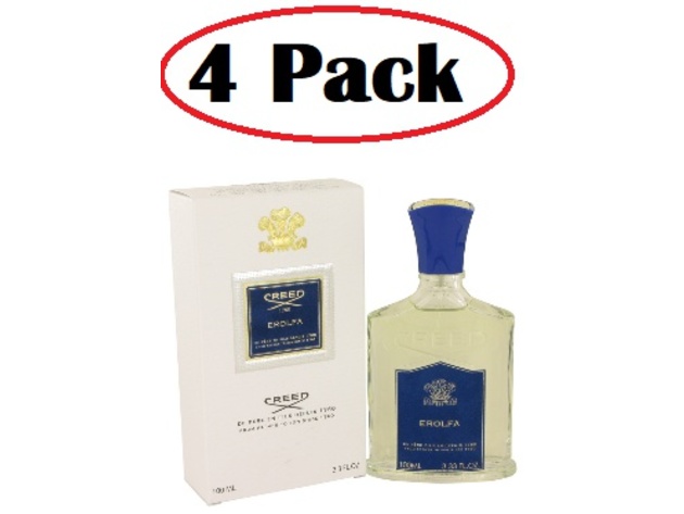 4 Pack of EROLFA by Creed Eau De Parfum Spray 3.4 oz